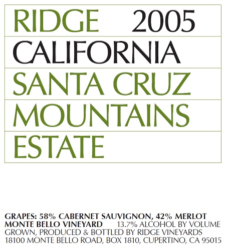 2005 Santa Cruz Mountains Estate