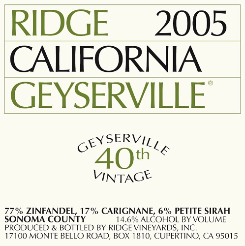 2005 Geyserville