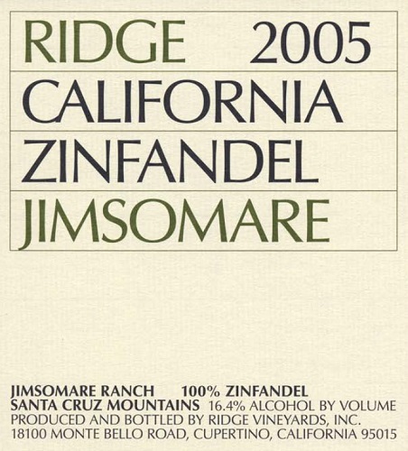 2005 Jimsomare Zinfandel