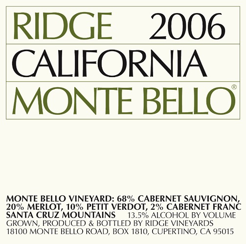2006 Monte Bello