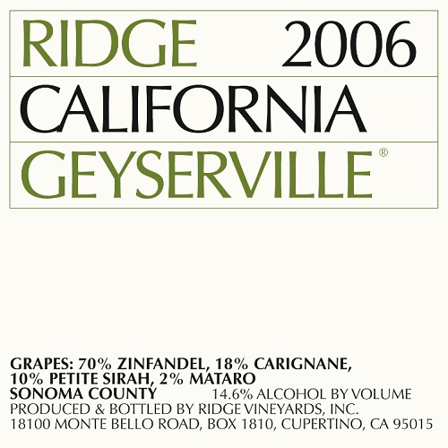 2006 Geyserville