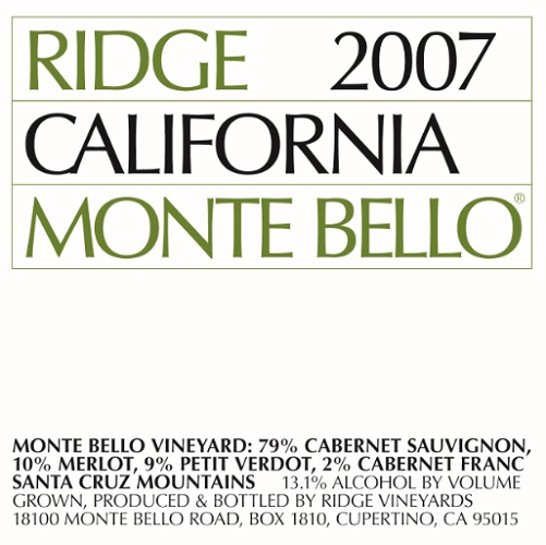 2007 Monte Bello