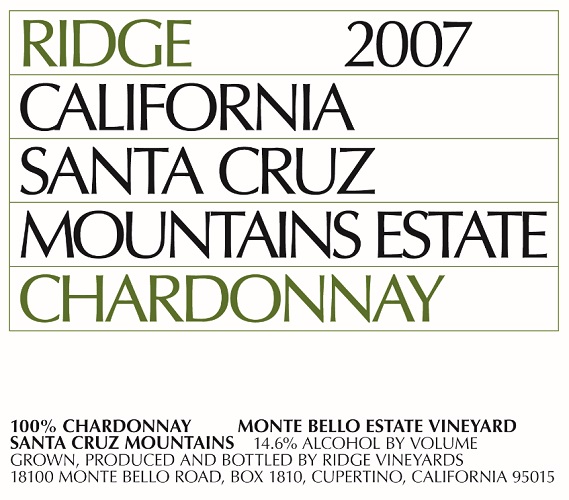 2007 Estate Chardonnay