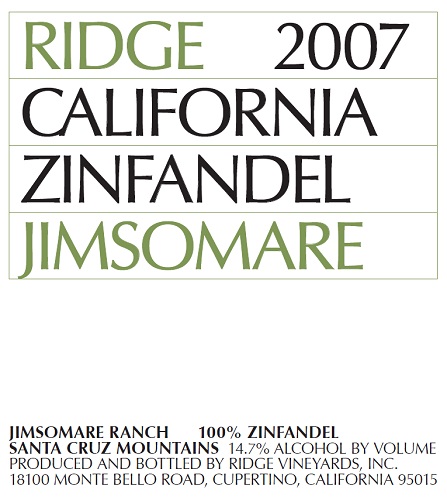 2007 Jimsomare Zinfandel