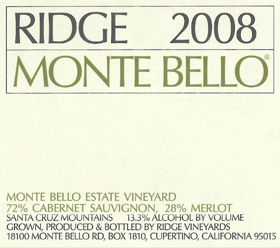 2008 Monte Bello