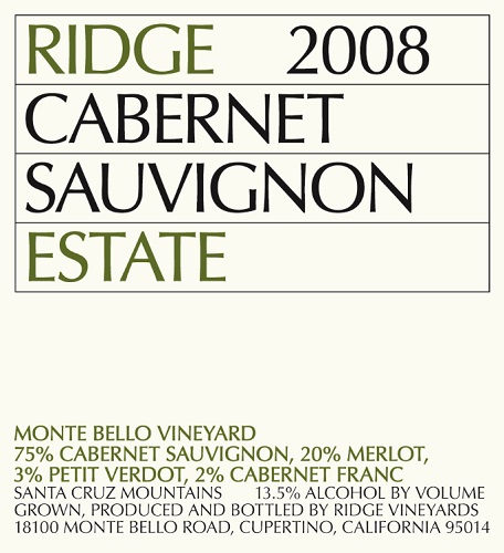 2008 Estate Cabernet Sauvignon
