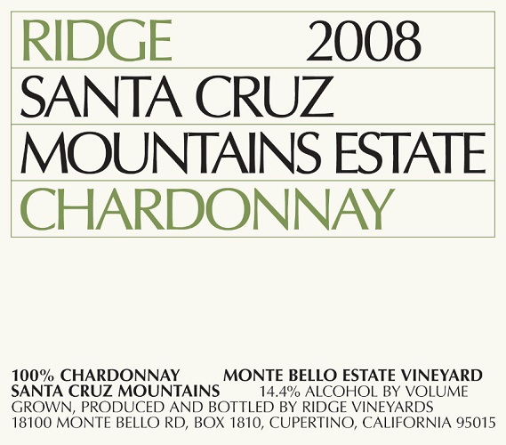 2008 Estate Chardonnay