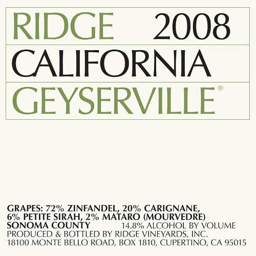 2008 Geyserville