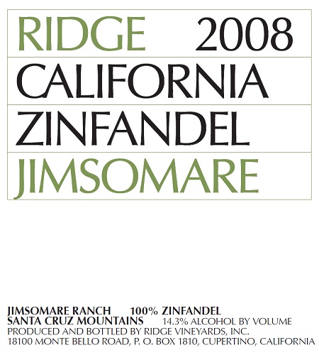 2008 Jimsomare Zinfandel