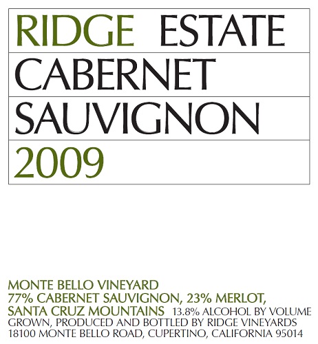 2009 Estate Cabernet Sauvignon