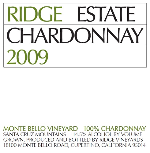 2009 Estate Chardonnay