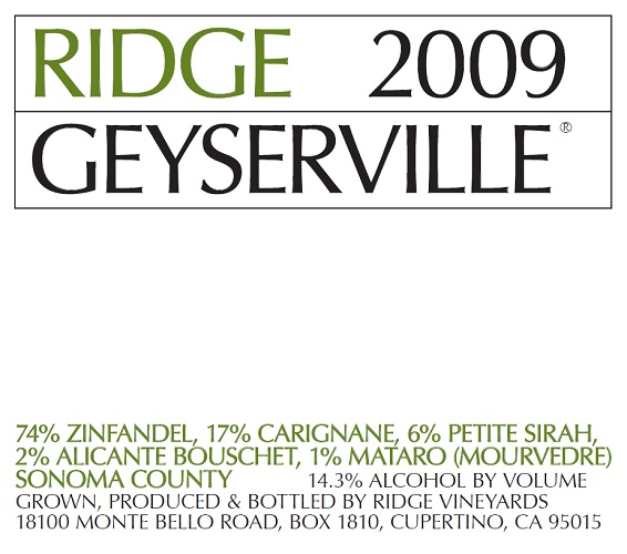 2009 Geyserville