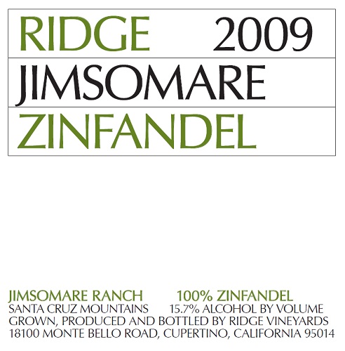 2009 Jimsomare Zinfandel