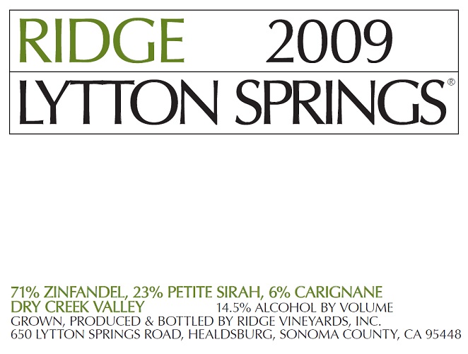 2009 Lytton Springs