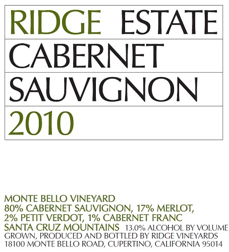 2010 Estate Cabernet Sauvignon