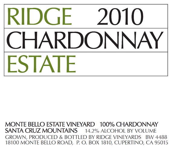 2010 Estate Chardonnay