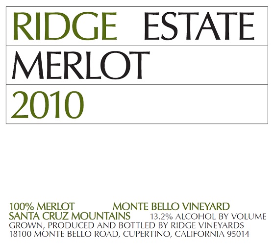 2010 Estate Merlot