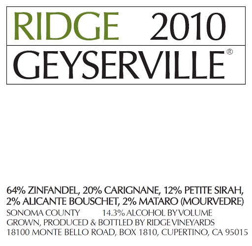 2010 Geyserville