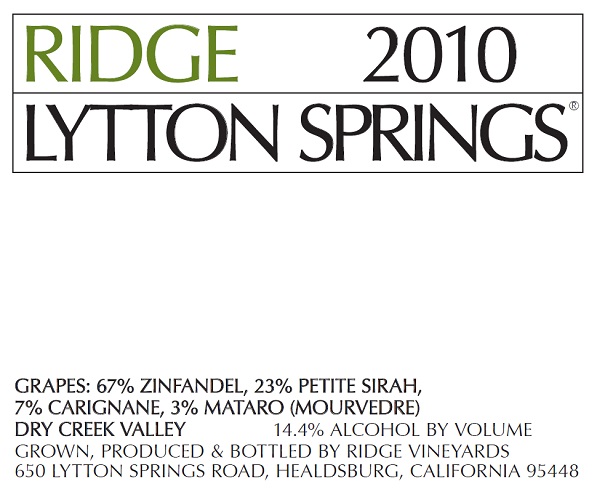 2010 Lytton Springs