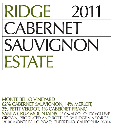 2011 Estate Cabernet Sauvignon