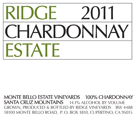 2011 Estate Chardonnay