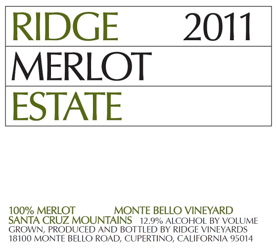 2011 Estate Merlot