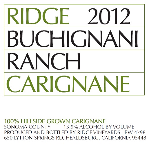 2012 Buchignani Carignane