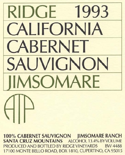 1993 Jimsomare Cabernet Sauvignon