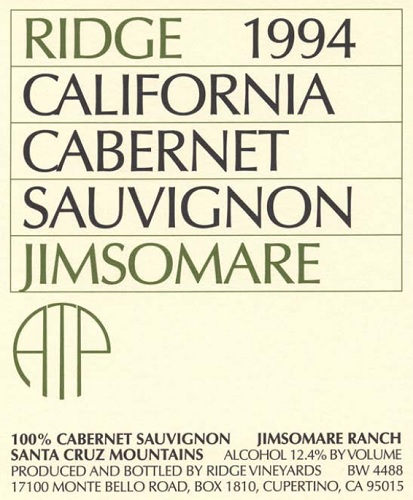 1994 Jimsomare Cabernet Sauvignon