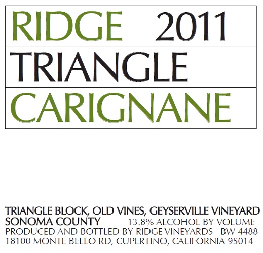 2011 Triangle Carignane
