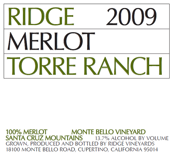 2009 Torre Merlot