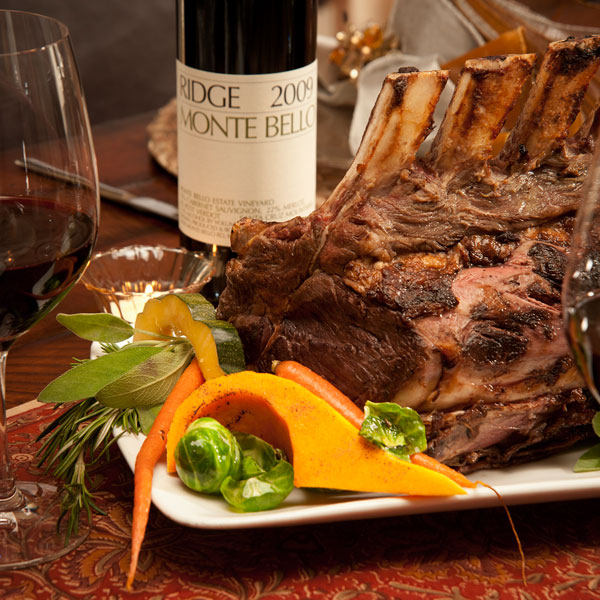 Bonein Prime Rib, Horseradish Mash, Yorkshire Pudding & Gravy Ridge