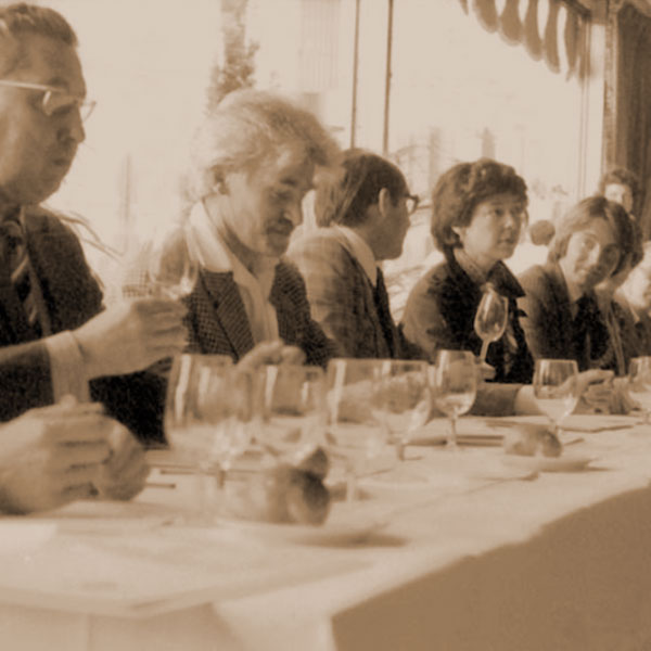 judges tasting ridge wines at the judgement of paris
