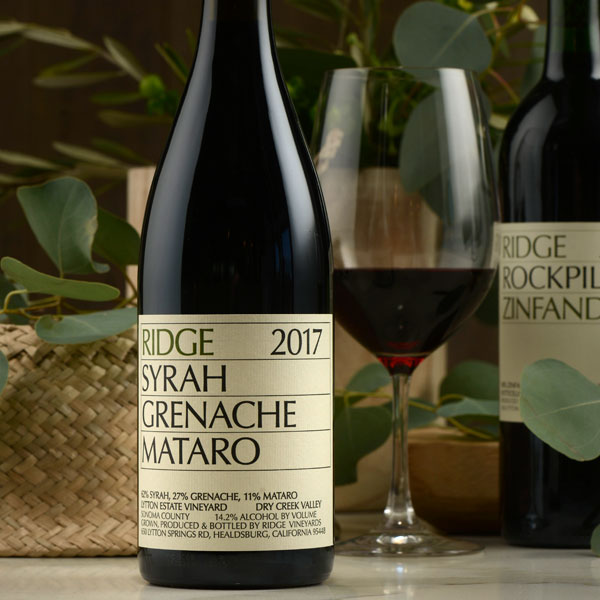 ridge 2017 syrah grenache mataro