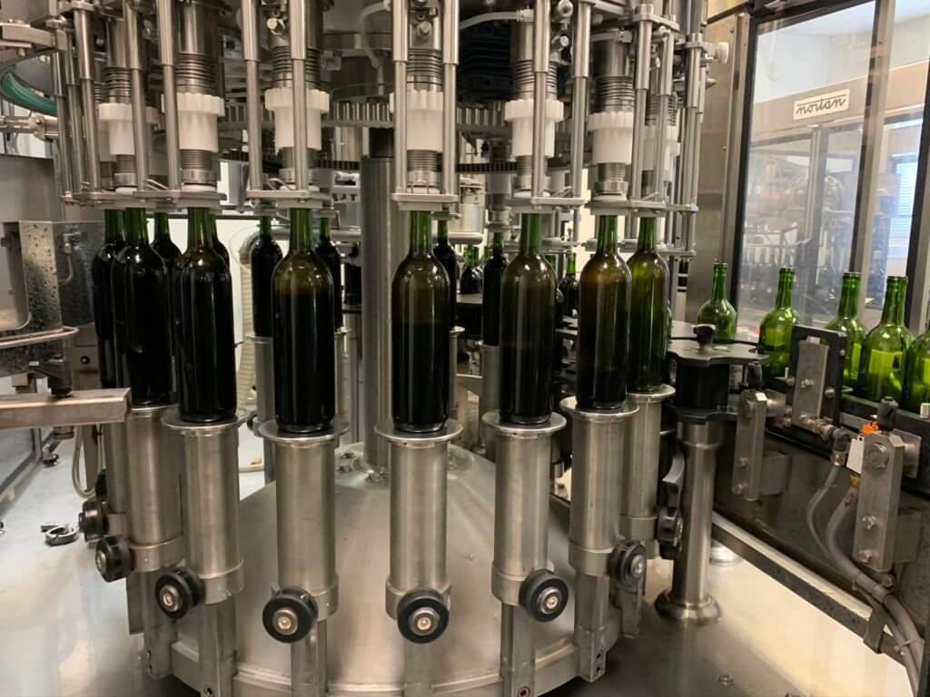 Bottling line in Monte Bello.