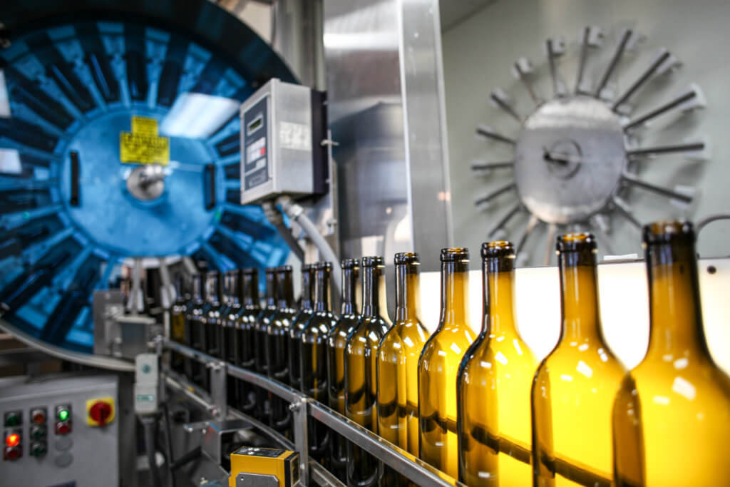 bottling line at Monte Bello winery