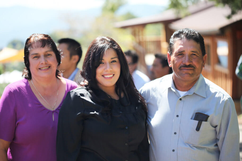 Cecilia and her family.