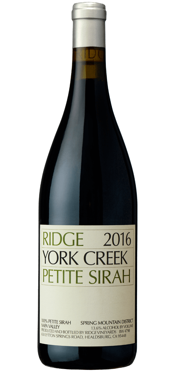 2016 York Creek Petite Sirah