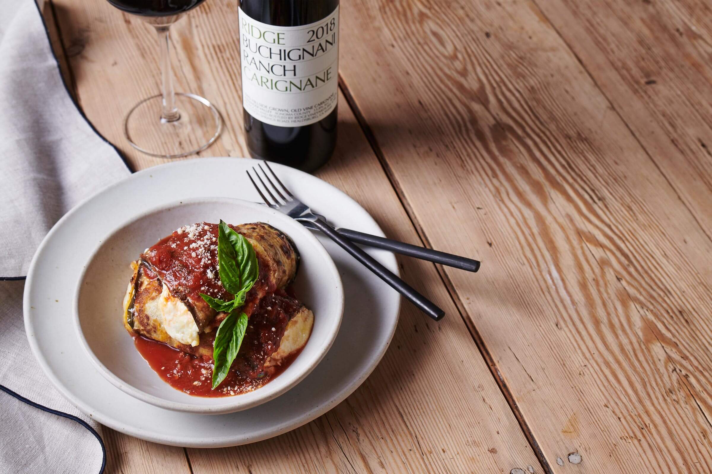 Crispy Eggplant & Ricotta Roulades