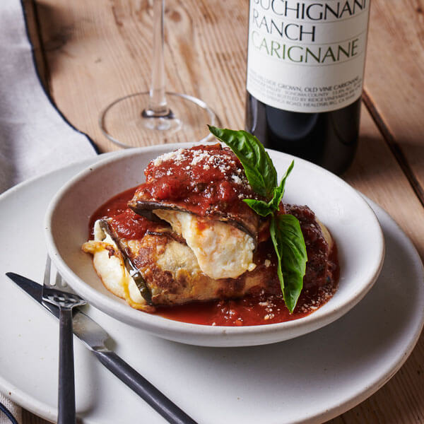 Crispy Eggplant & Ricotta Roulades