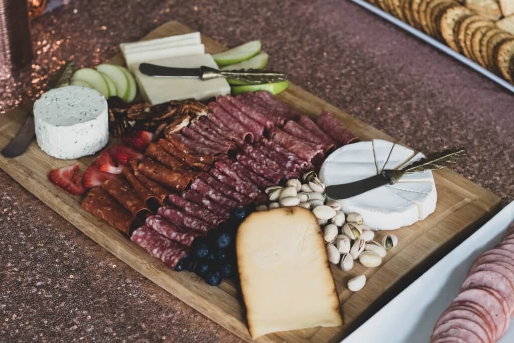 Charcuterie board example.