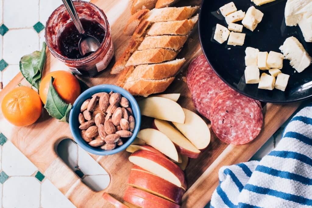 simple charcuterie board.