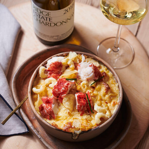Lobster Mac & Cheese with Ridge Estate Chardonnay