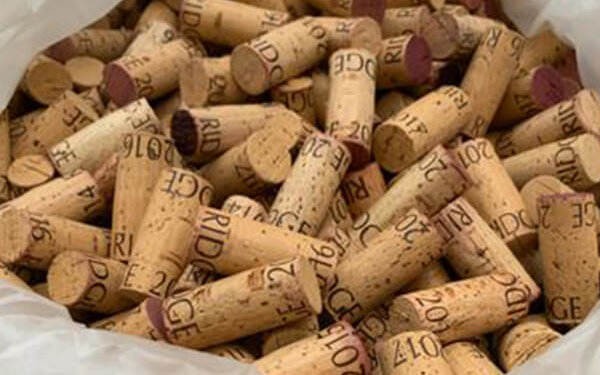 Wine corks in a bag.
