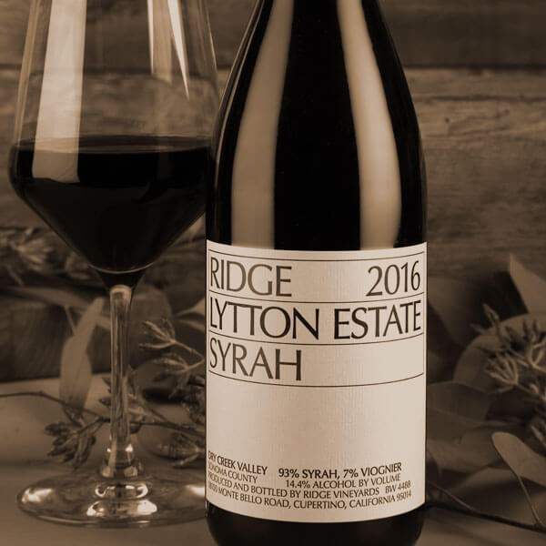 Ridge 2016 Lytton Estate Syrah