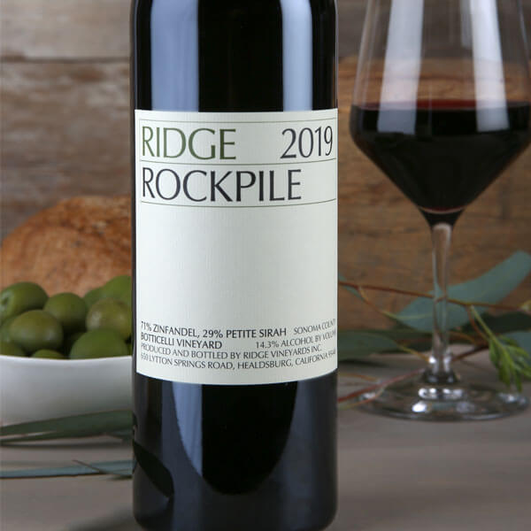 Ridge Vineyards 2019 Rockpile