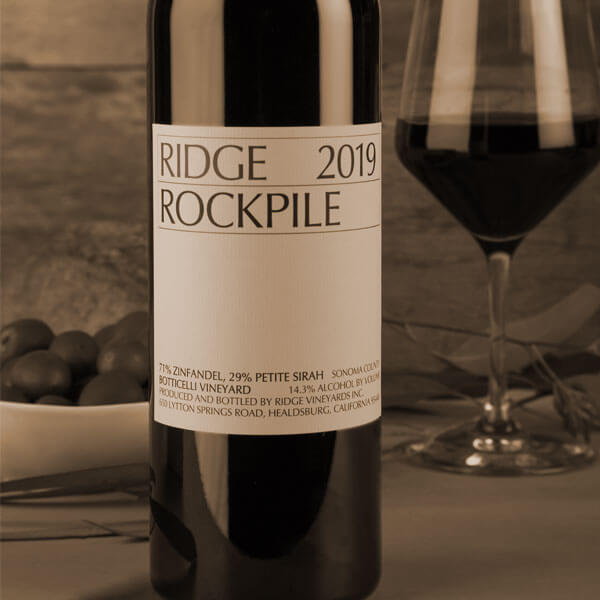 Ridge Vineyards 2019 Rockpile