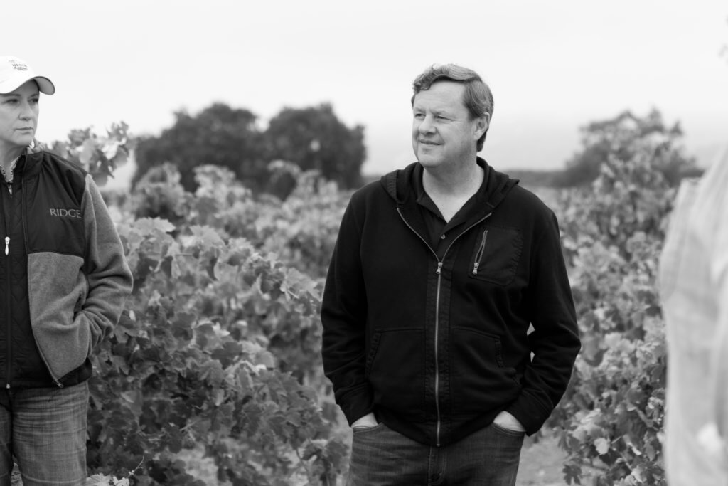 Mark Vernon, CEO, in vineyard