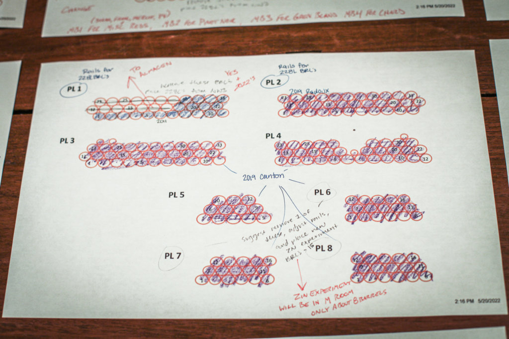 notes on barrel placement and organization