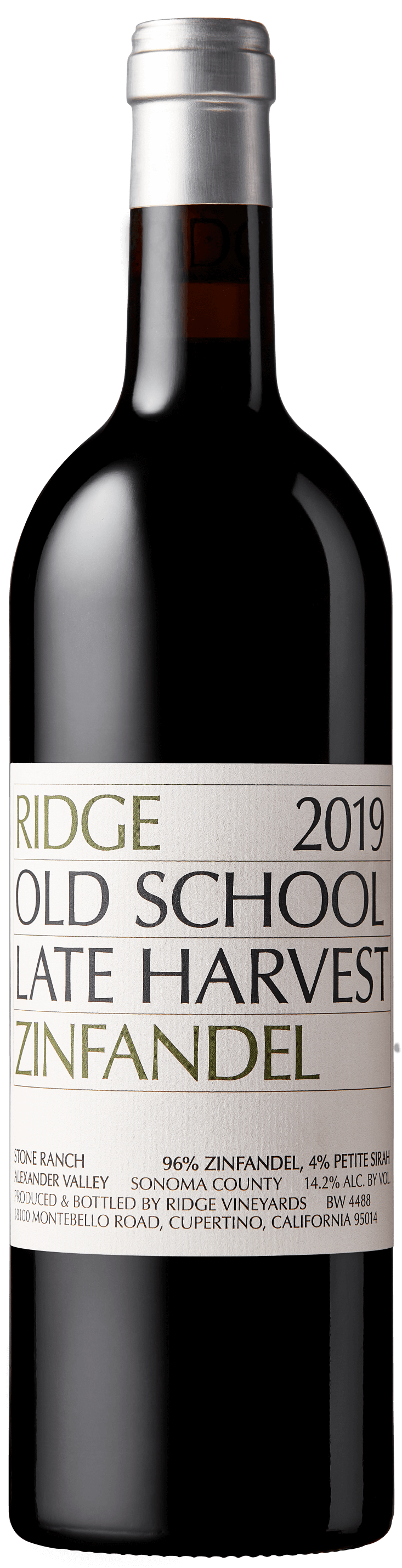 2019 Old School Late Harvest Zinfandel